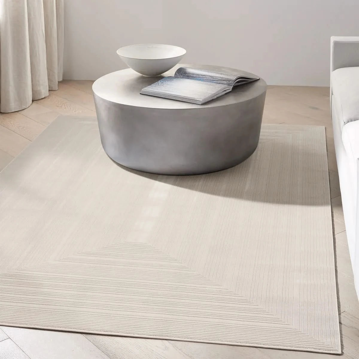 Calvin Klein Luminosity Ivory Area Rug, 6' 6" x 9' 2"