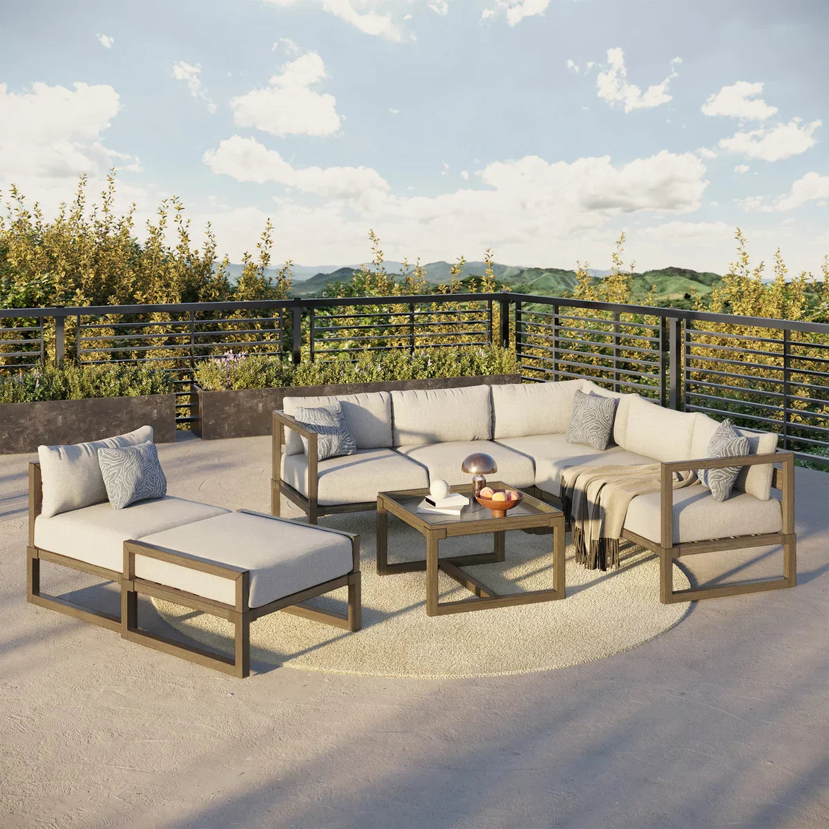 Preston 6-piece Outdoor Patio Sectional