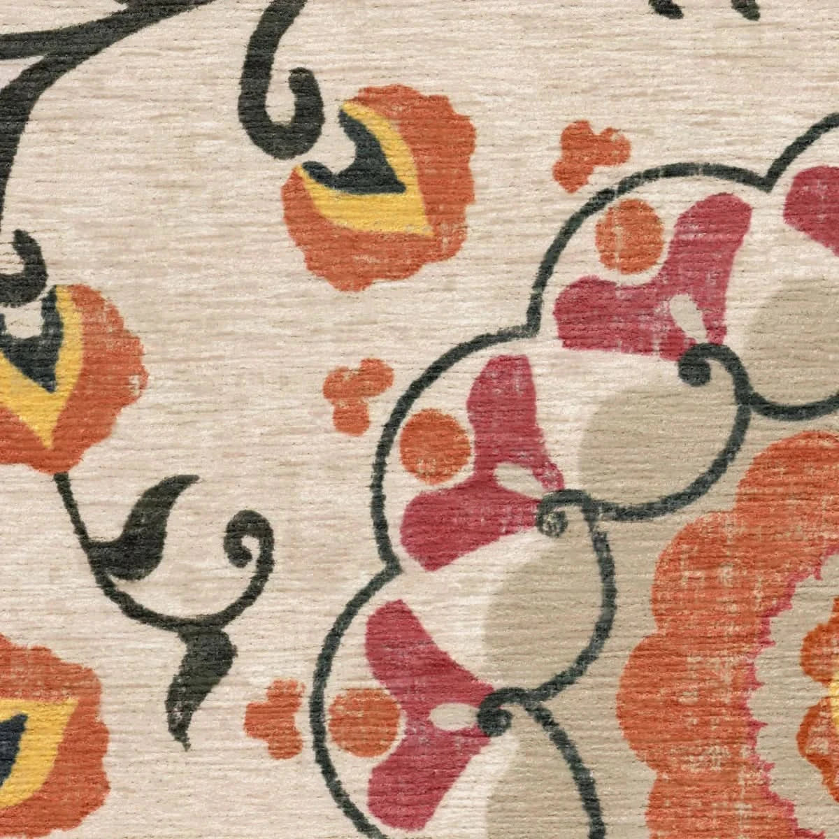 Ruggable Flatwoven Washable Suzani Rug, 8’ x 10’