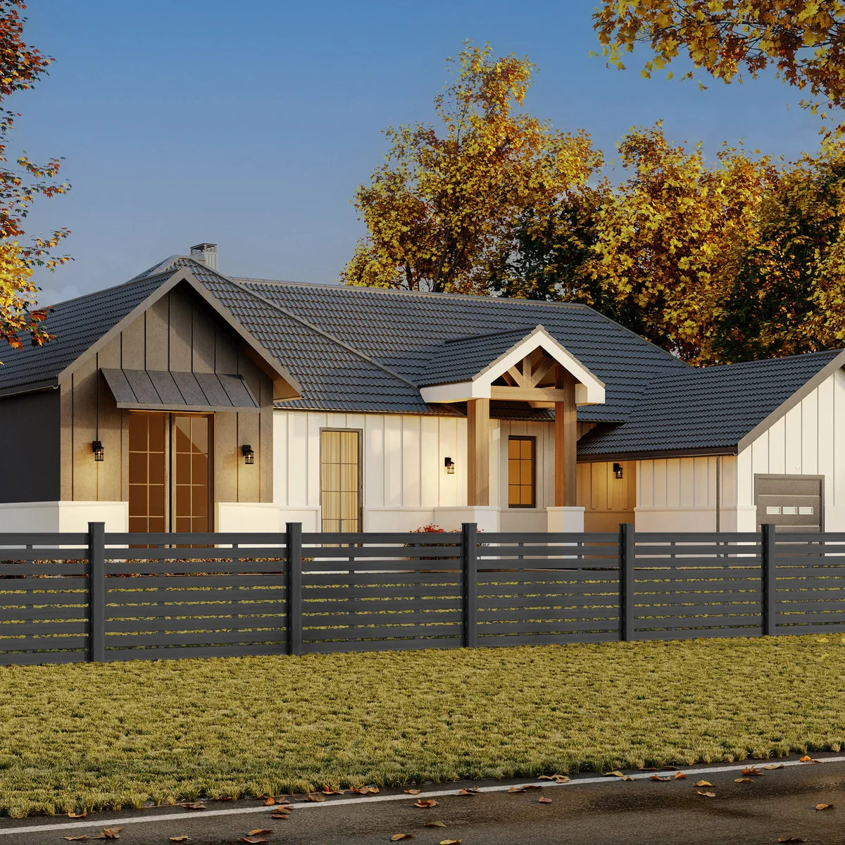 GoFence Composite 45” x 6' Trellis Fence Kit