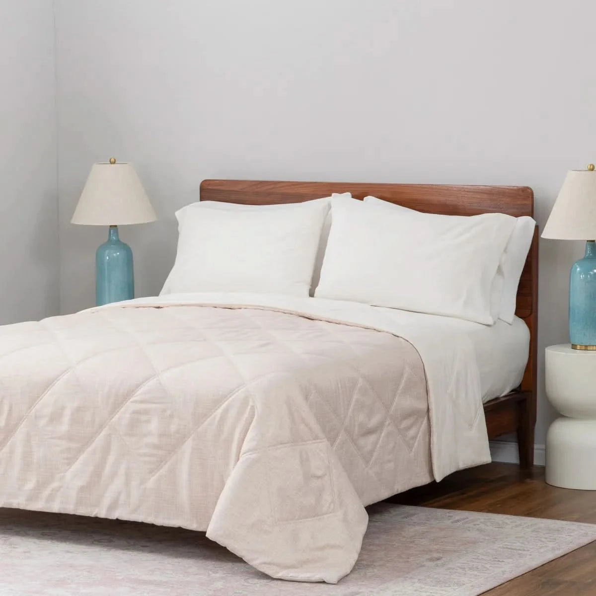 Herringbone Microfiber Down Alternative Blanket