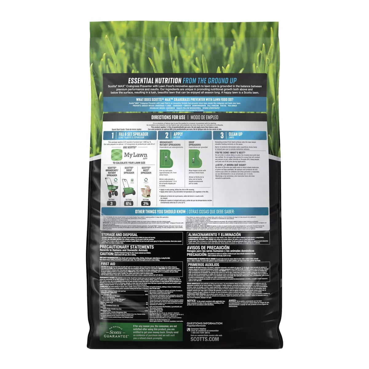 Scotts MAX Crabgrass Preventer with Lawn Food, 14,000 Sq. Ft.