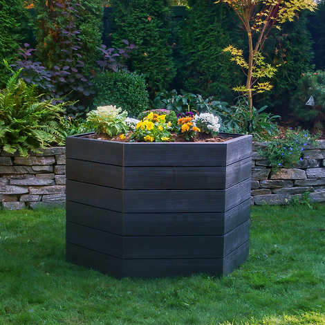 Exaco Triple ERGO Raised Garden Bed & Open Composter Kit