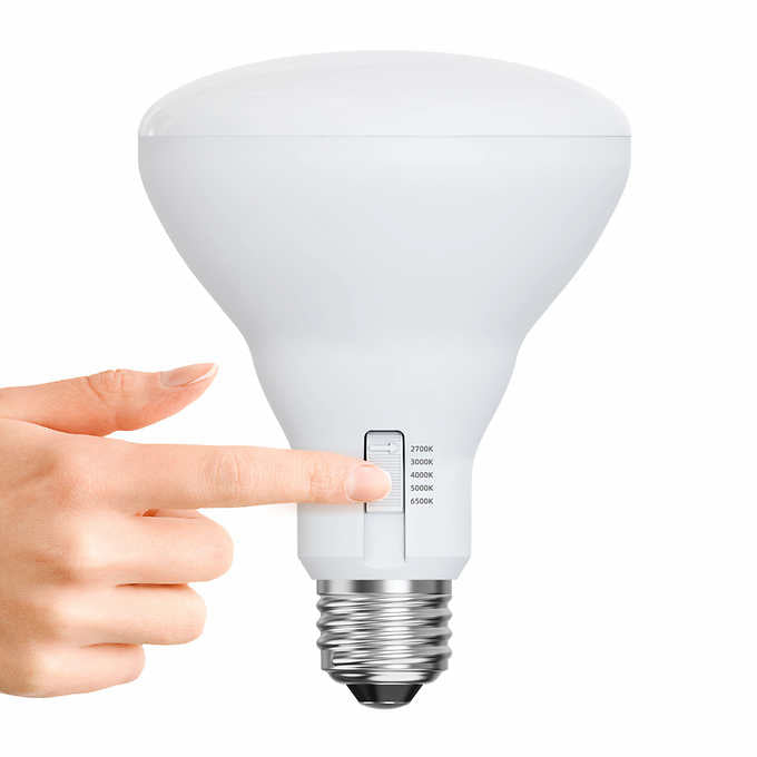 Feit Electric 65W Replacement 5-CCT LED BR30 Bulbs, 12-pack