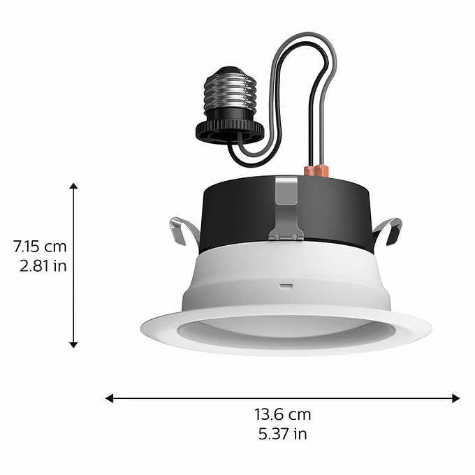 Philips Hue White and Color Ambiance Recessed Downlight 4" 3-pack