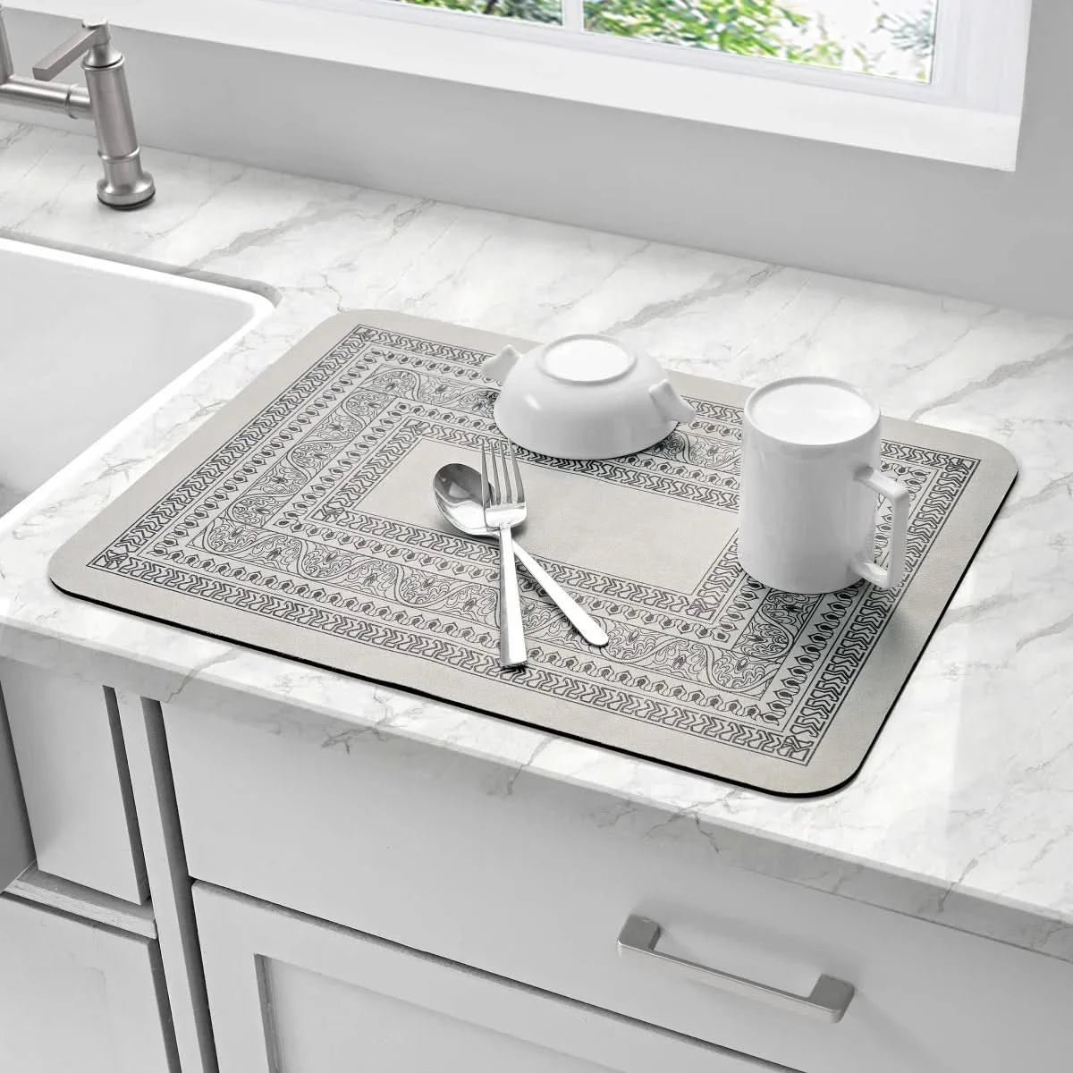 Multi-Purpose Printed Kitchen Mats, 4-pack