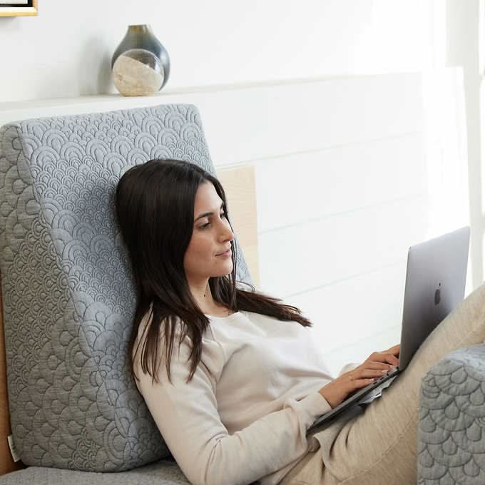 Brentwood Home Whitney Wedge Pillow with Gel Memory Foam