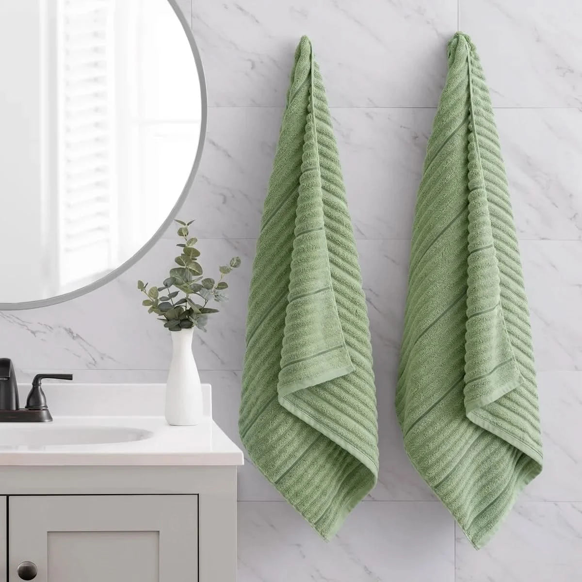 WelHome Bumpy Rib Bath Towel, 2-pack