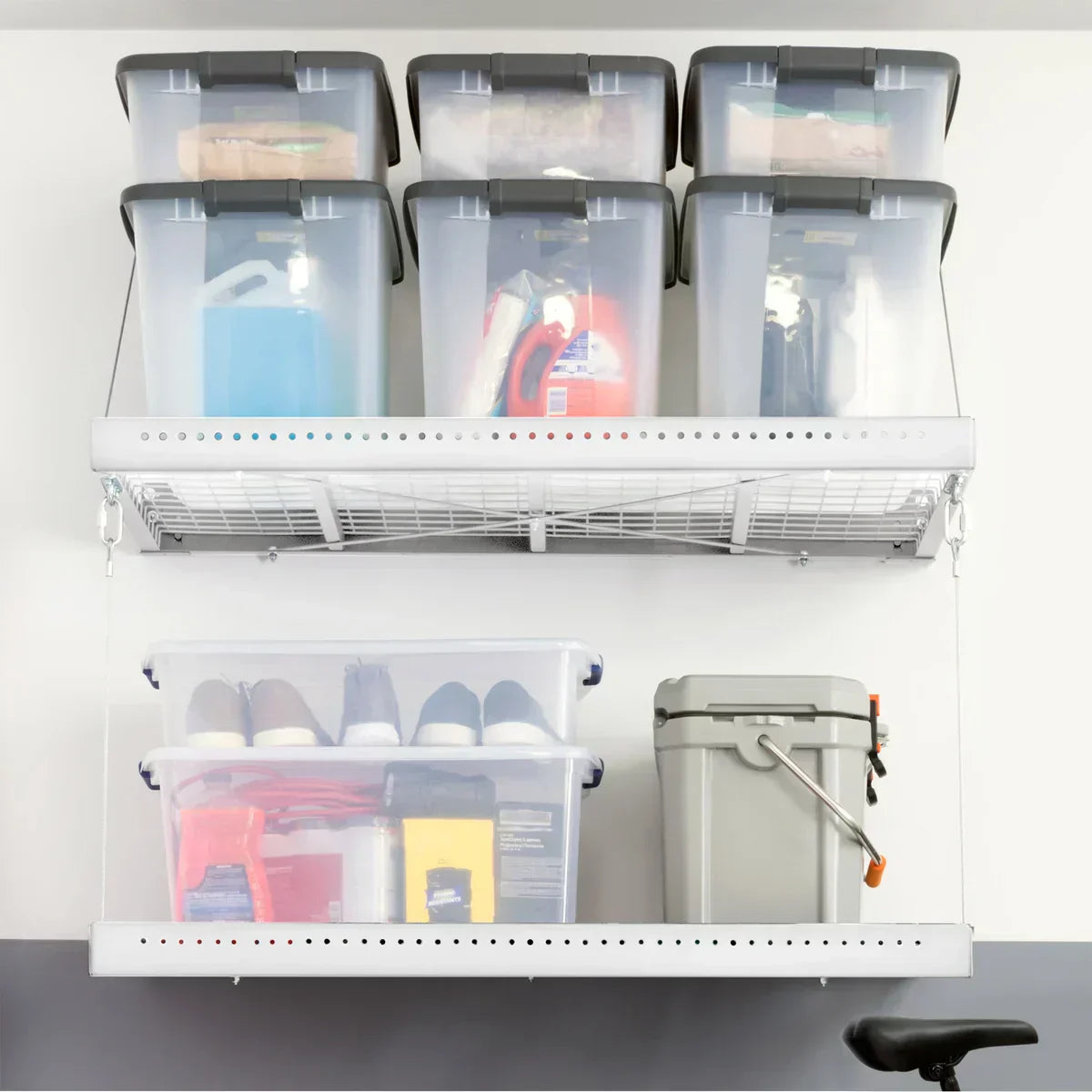 NewAge Products Pro Series 2 ft. x 4 ft. Wall Mounted Steel Shelf, 2-pack