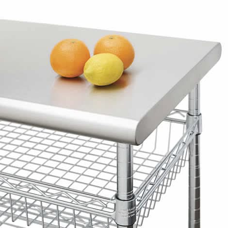 Seville Classics Stainless Steel Kitchen Cart