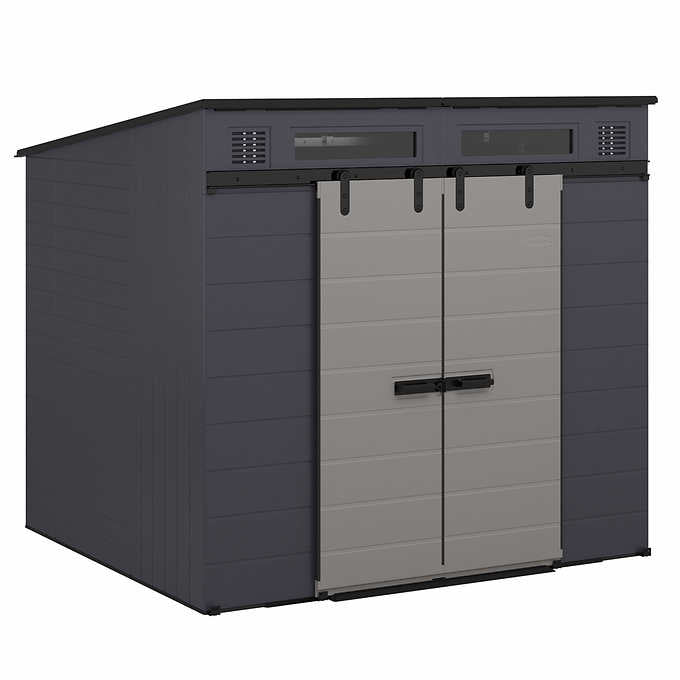 Suncast Modernist 8’x7’ Dual Barn Door Storage Shed