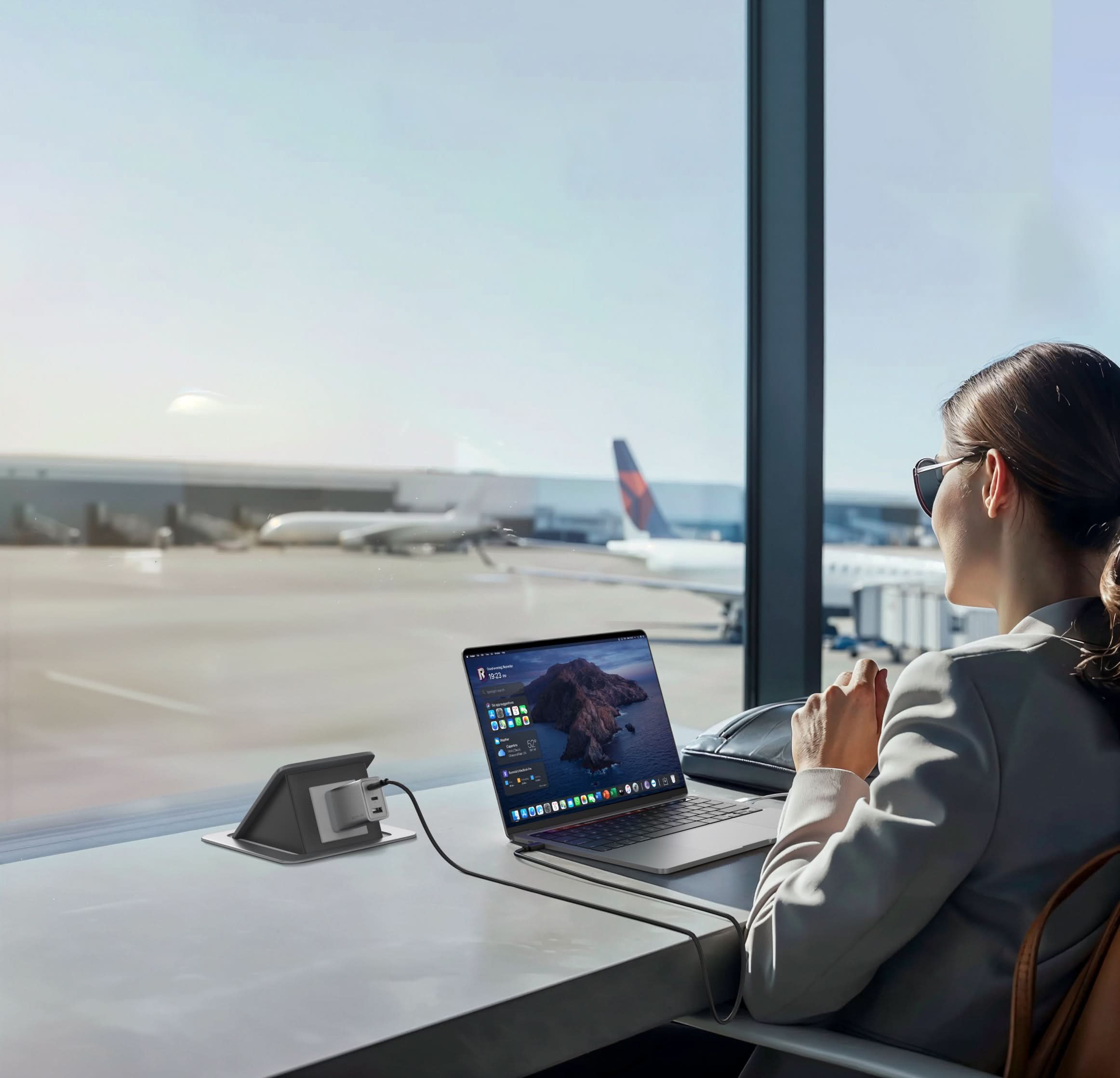 EcoFlow RAPID 65W GaN Wall Charger (3 ports) with 100W Cable - 2 pack