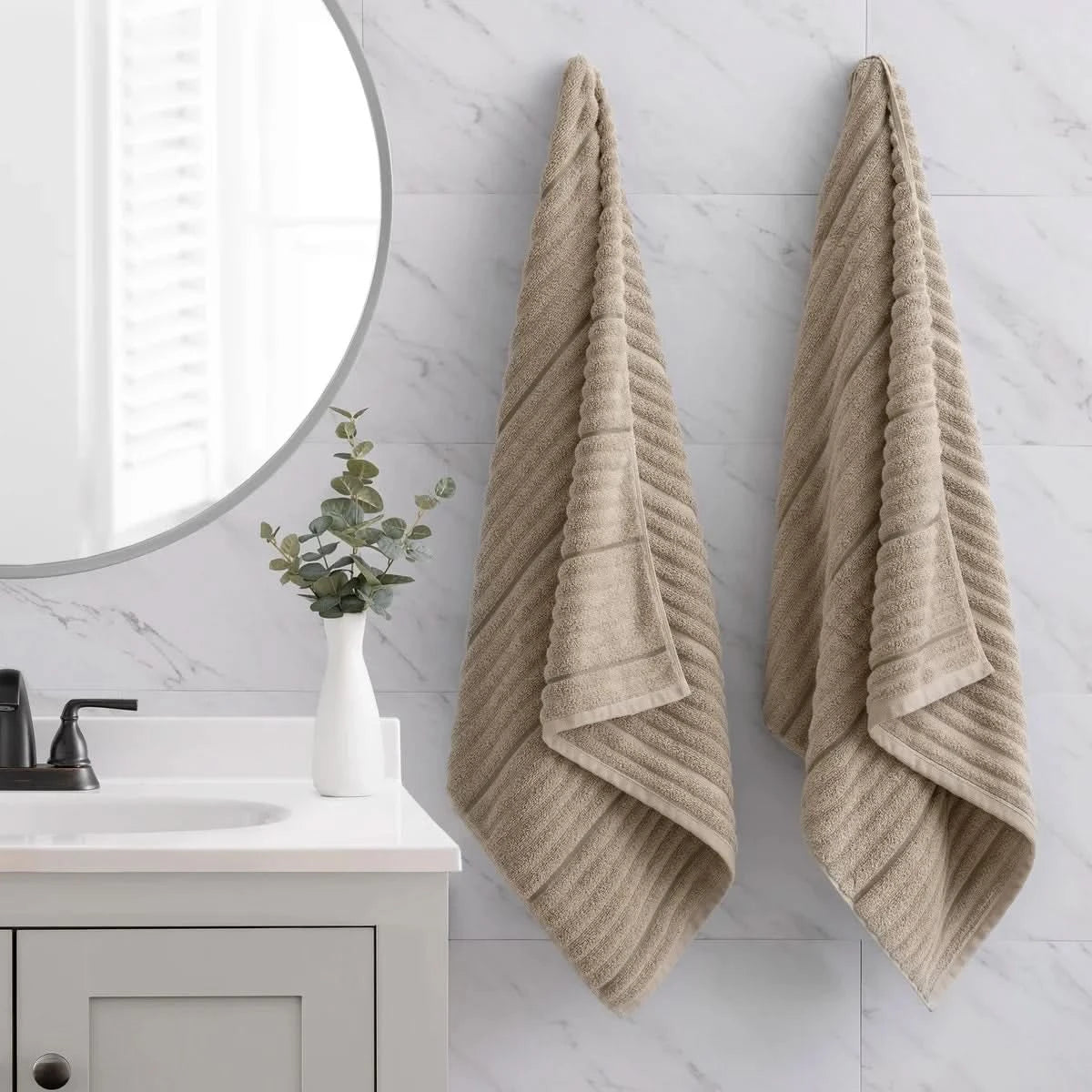 Bumpy Rib Bath Towel, 2-pack