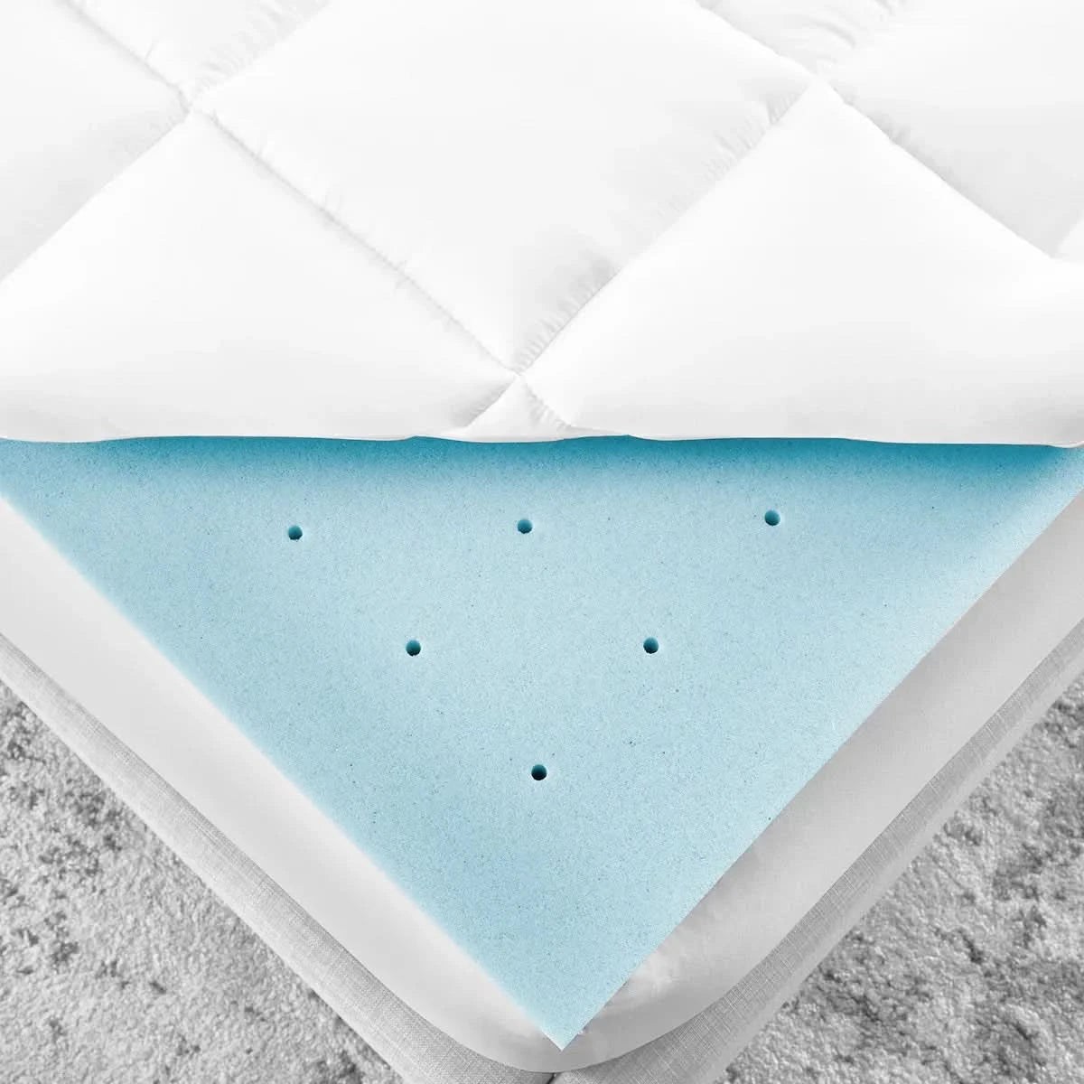 Bodipedic 4" Hybrid Memory Foam and Fiber Mattress Topper