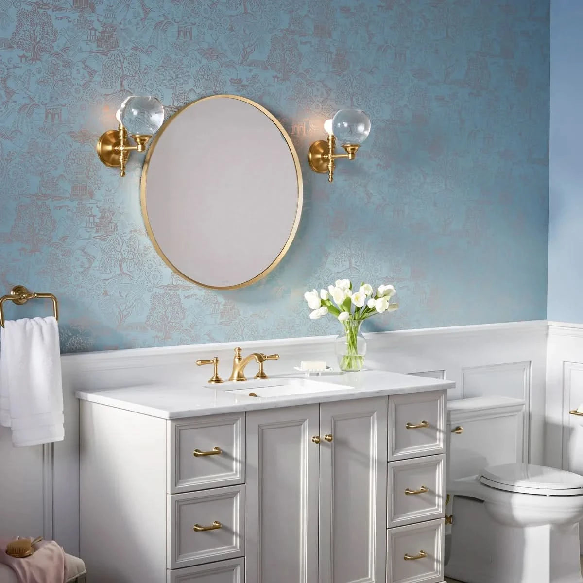 Kohler Orime 28" Round Framed Mirror