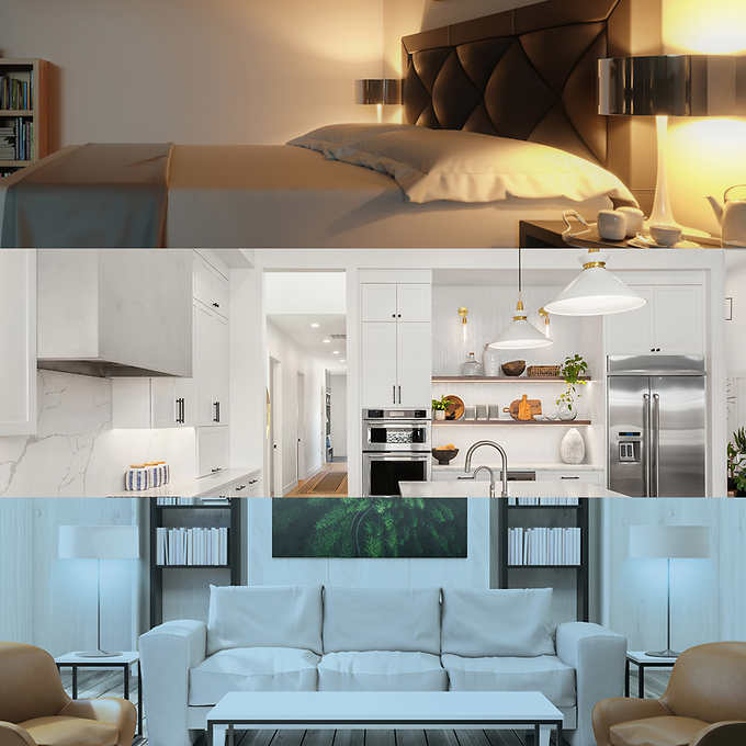 Feit Electric 65W Replacement 5-CCT LED BR30 Bulbs, 12-pack