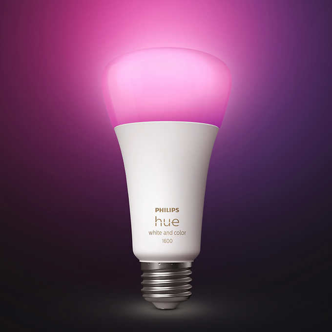 Philips Hue 100W White and Color Ambiance A21 LED Bulbs 2-pack