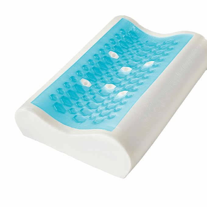 BodiPedic Cooling Gel Overlay Memory Foam Contour Bed Pillow