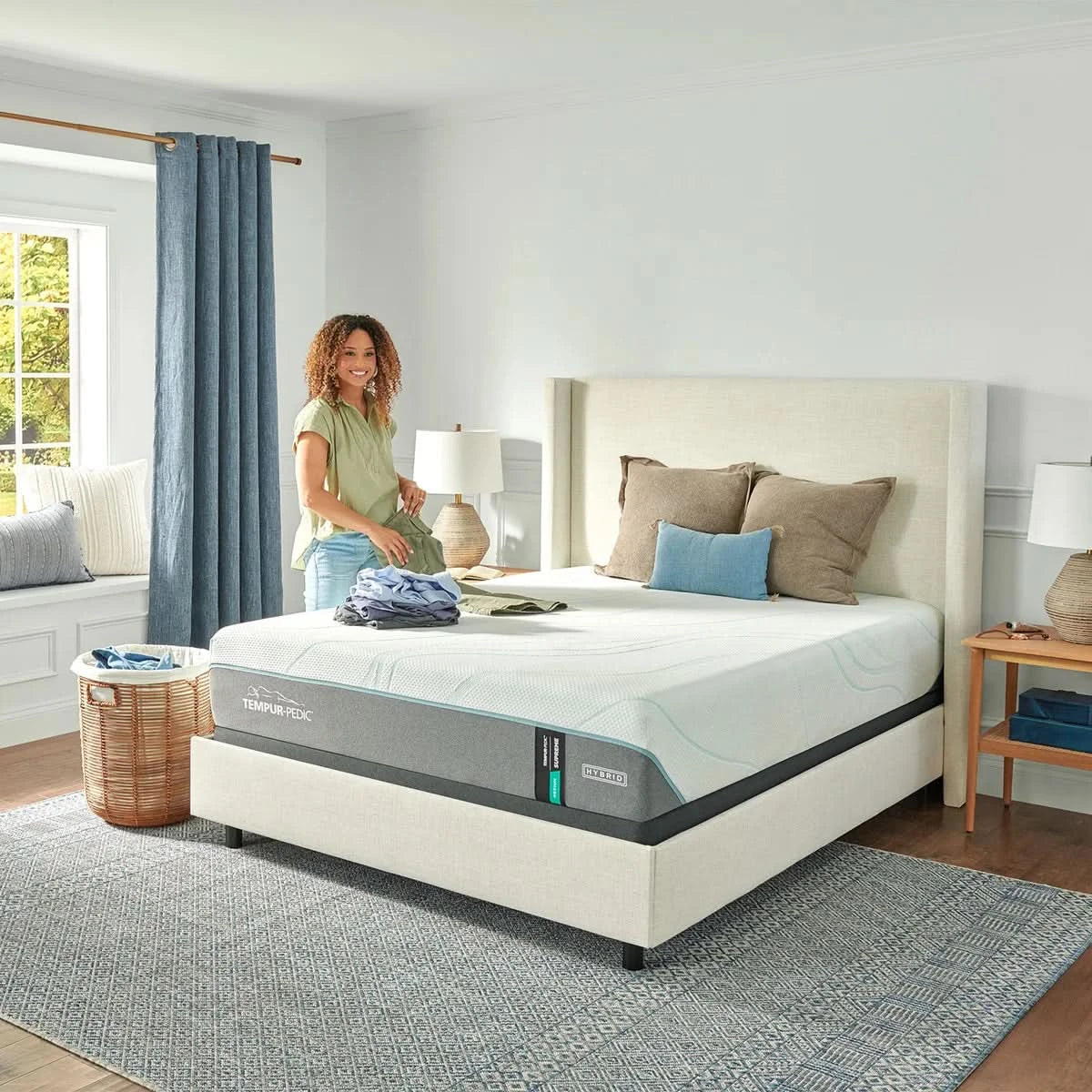 Tempur-Pedic Supreme 11.5" Medium Hybrid Mattress and Foundation
