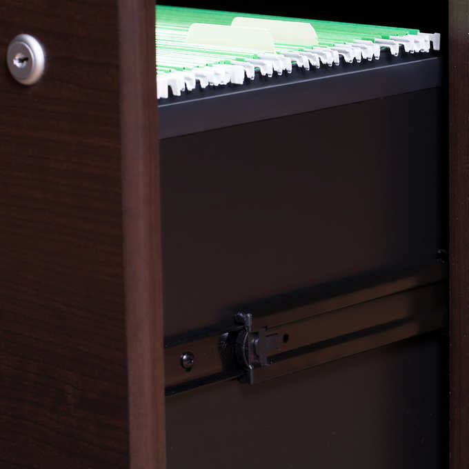 Bush Series C Manager's Desk in Mocha Cherry Finish