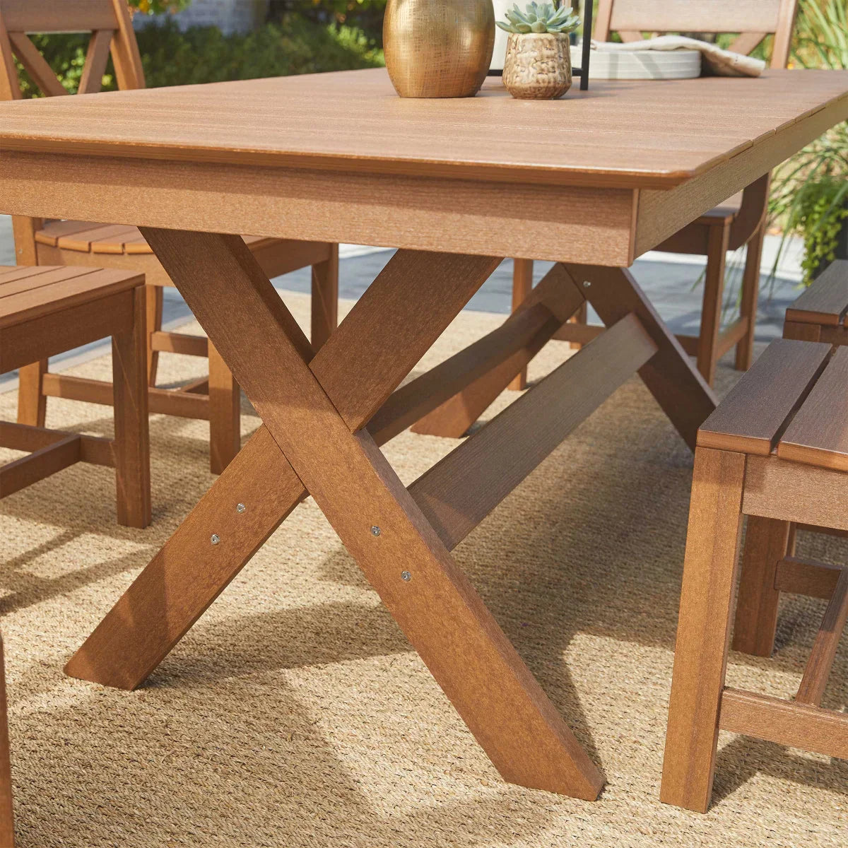 Leisure Line 7-piece Outdoor Dining Set by Tangent