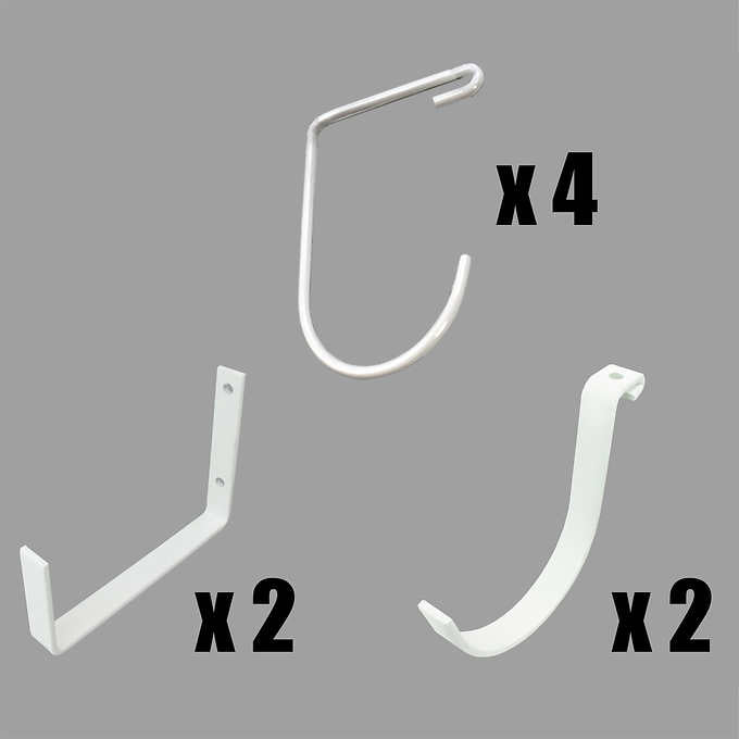 SafeRacks 3 ft x 8 ft Overhead Garage Storage Rack and Accessories Kit