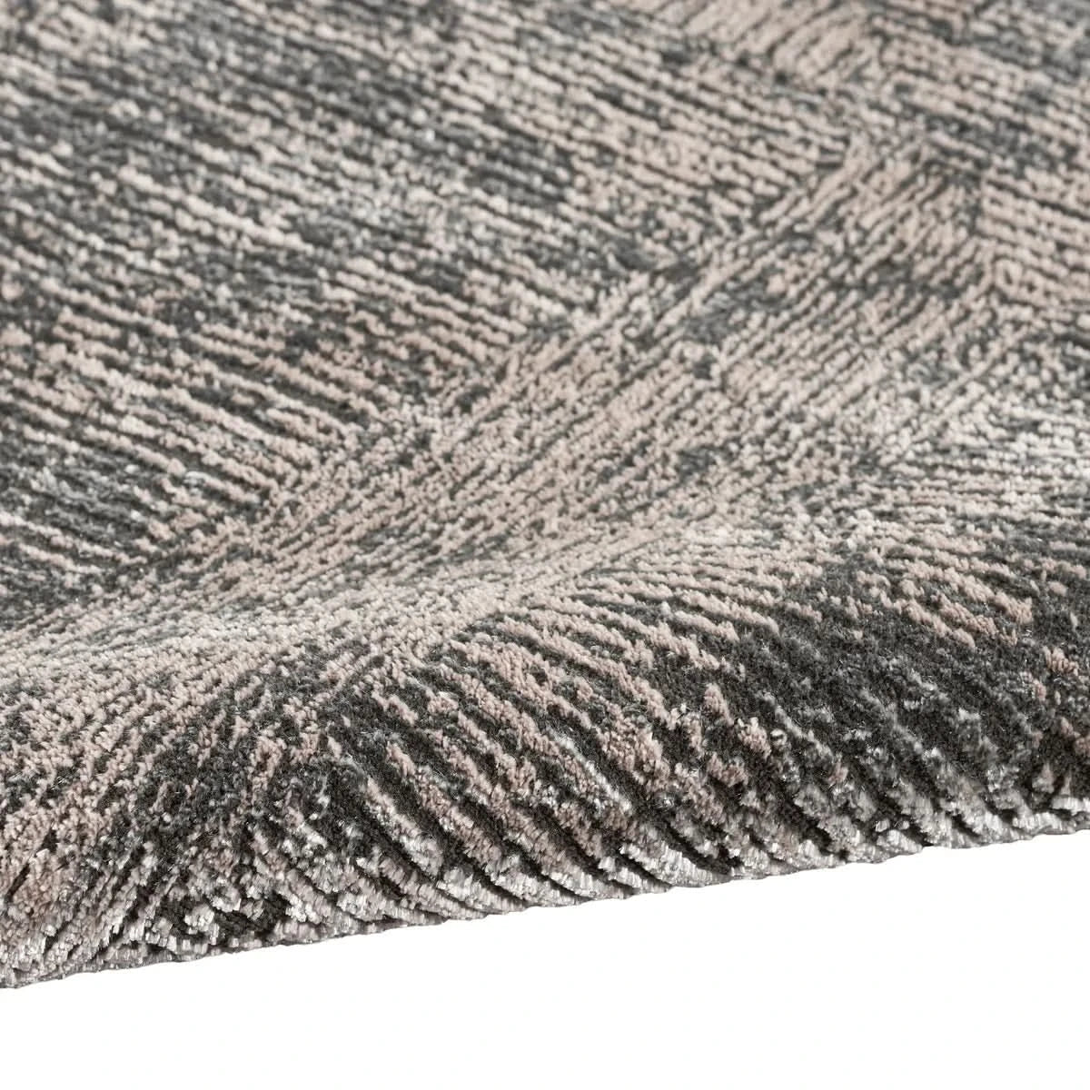 Calvin Klein Luminosity Black Ivory Area Rug, 5'3" x 7'3"