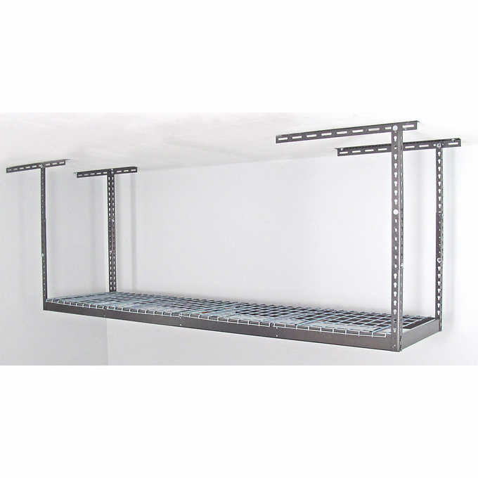 SafeRacks 2 ft x 8 ft Overhead Garage Storage Rack and Accessories Kit