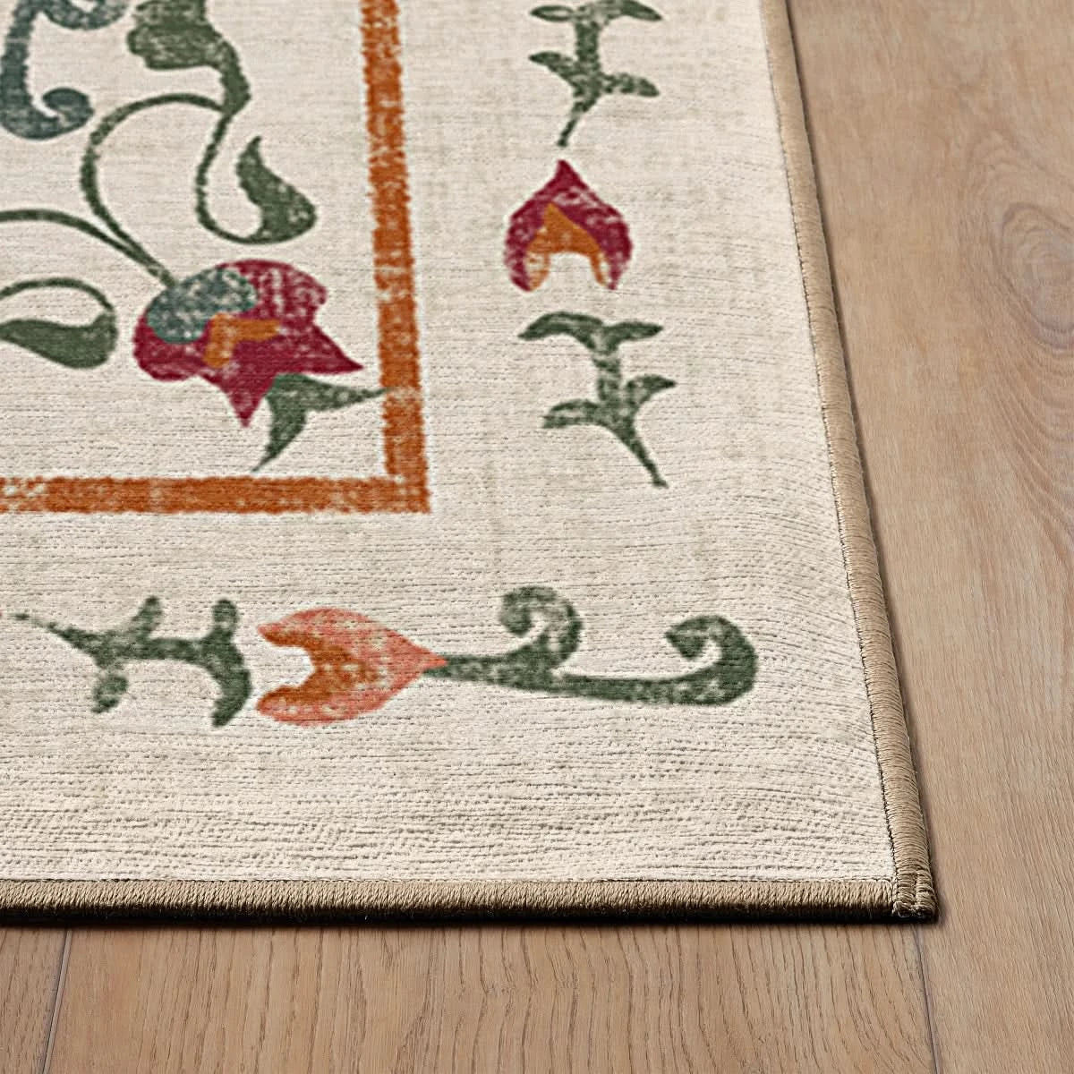 Ruggable Flatwoven Washable Suzani Rug, 8’ x 10’