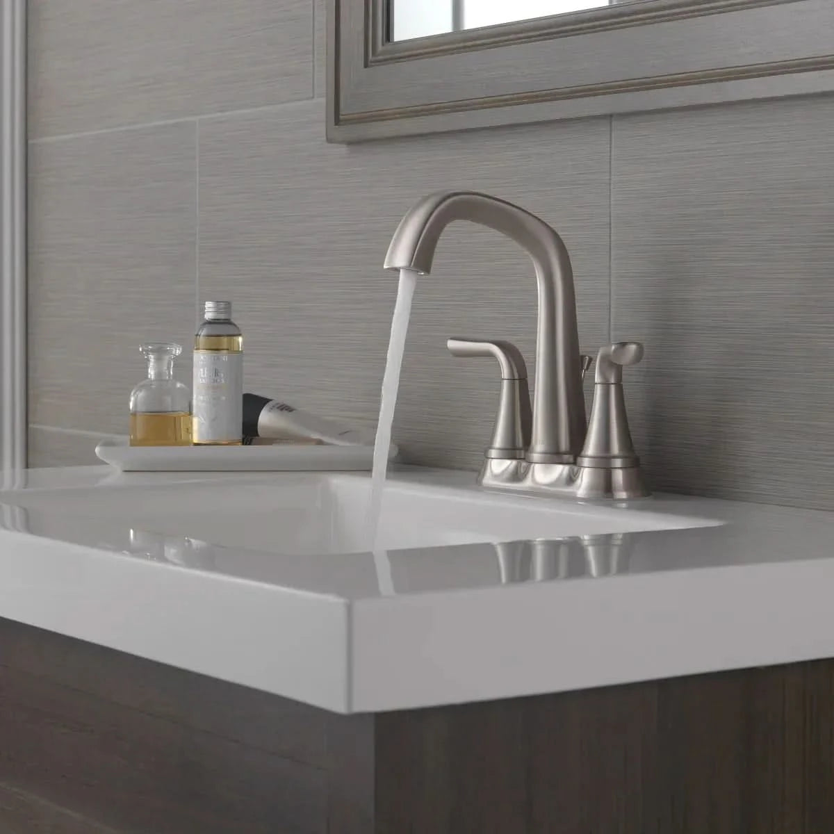 Delta Larkin Two Handle Centerset Bathroom Faucet