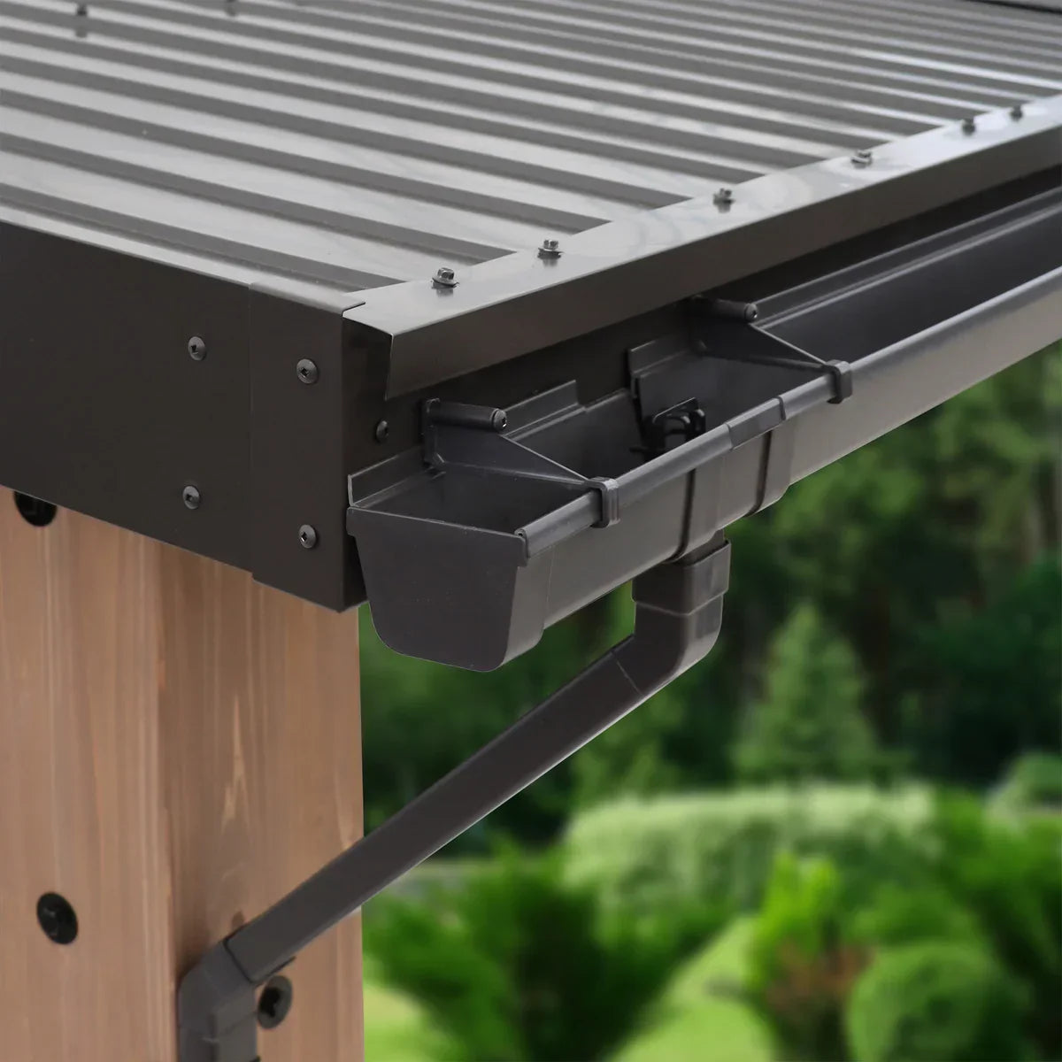 Rain Gutter Kit for 12 ft x 14 ft Contemporary Gazebo