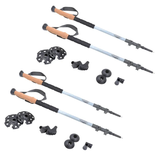 Cascade Mountain Tech 100% Carbon Fiber Trekking Pole, 2-pack