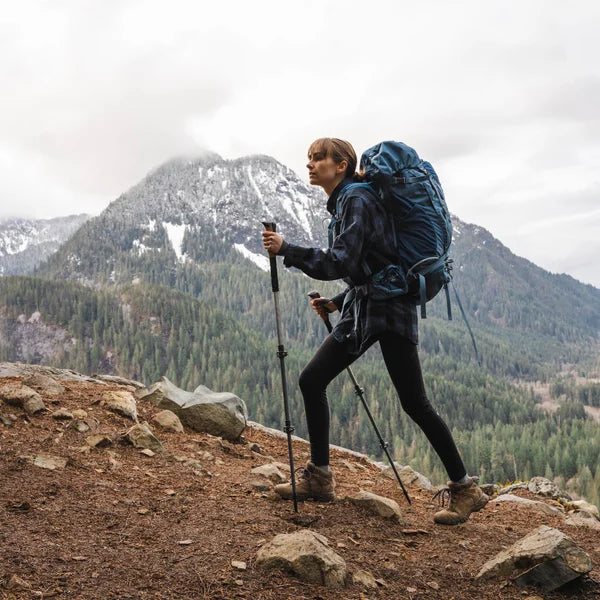 Cascade Mountain Tech 100% Carbon Fiber Trekking Pole, 2-pack