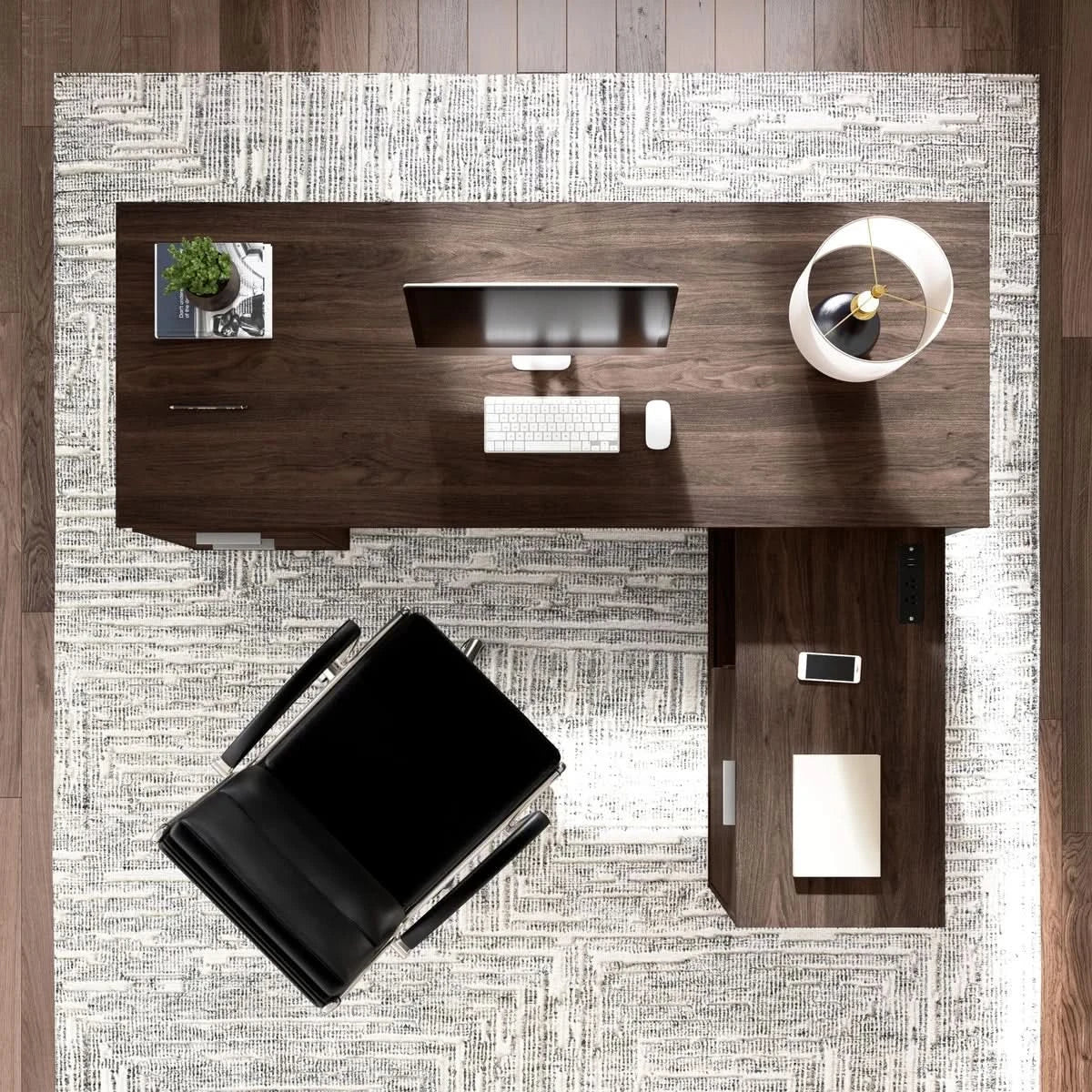 Panorama Desk with Credenza