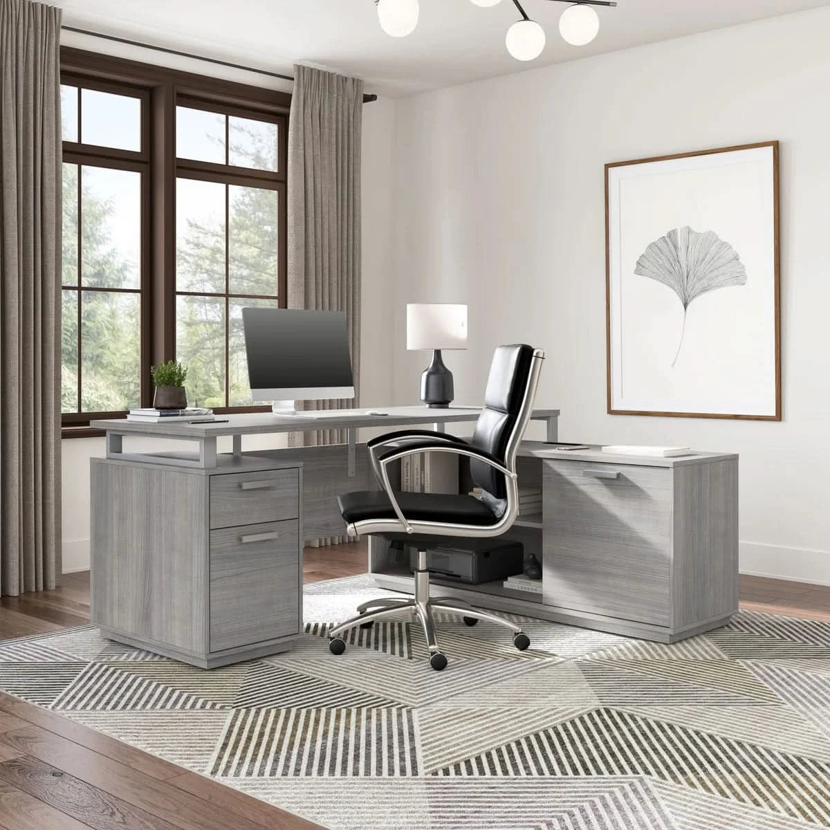 Panorama Desk with Credenza