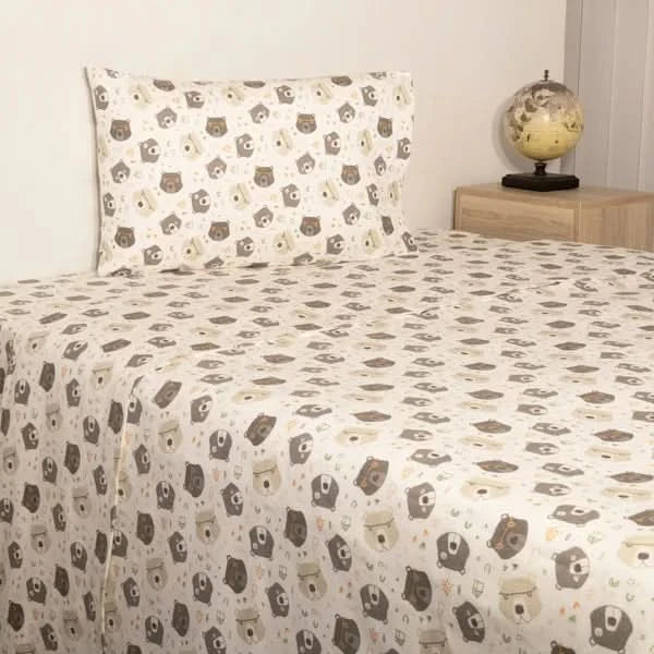 Portuguese Flannel 3-piece Sheet Set, Twin