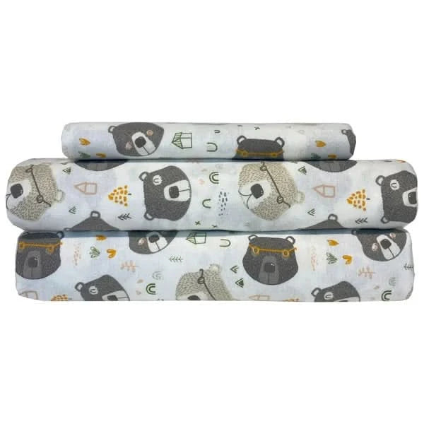 Portuguese Flannel 3-piece Sheet Set, Twin