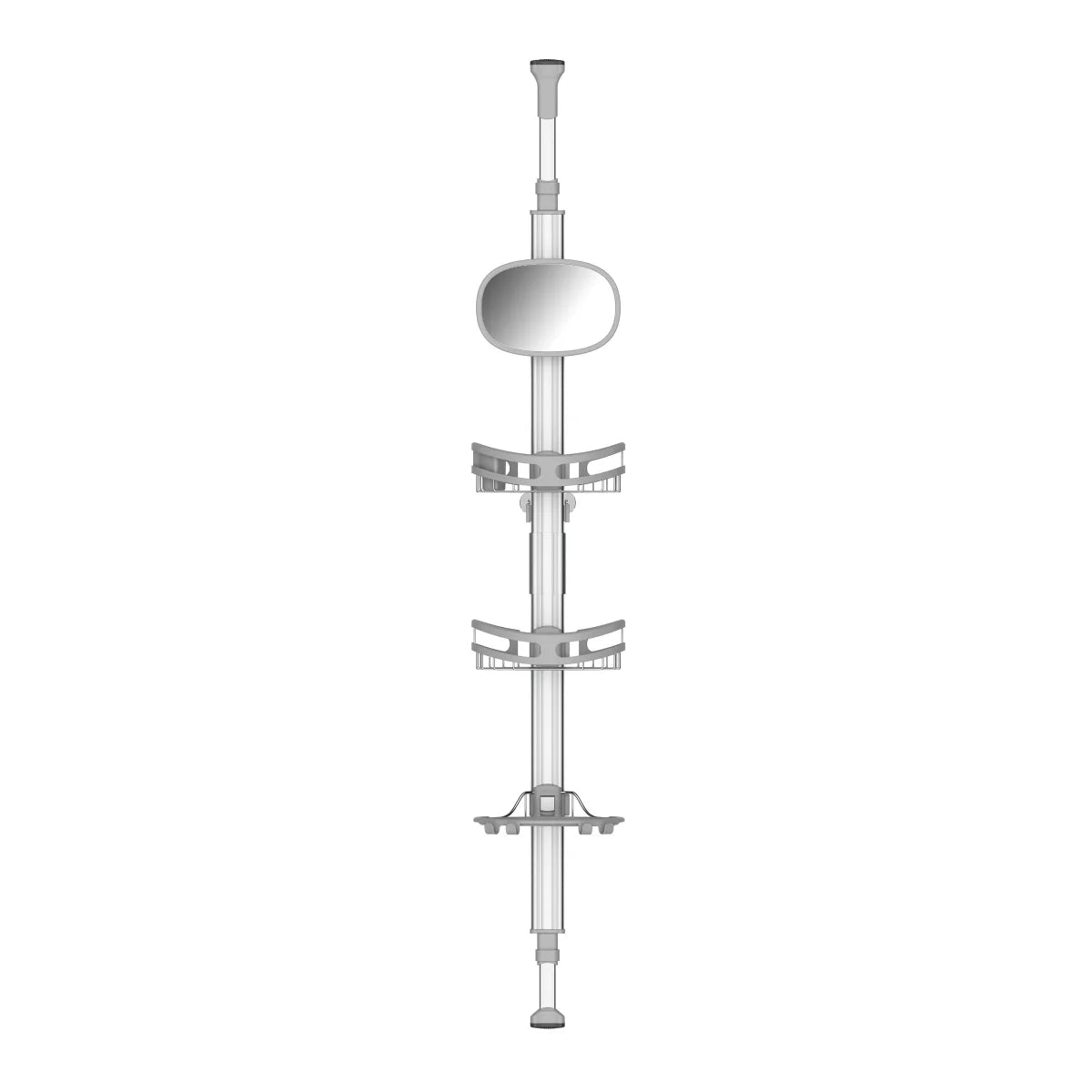 Artika Azzuro Standing Shower Caddy Light Gray