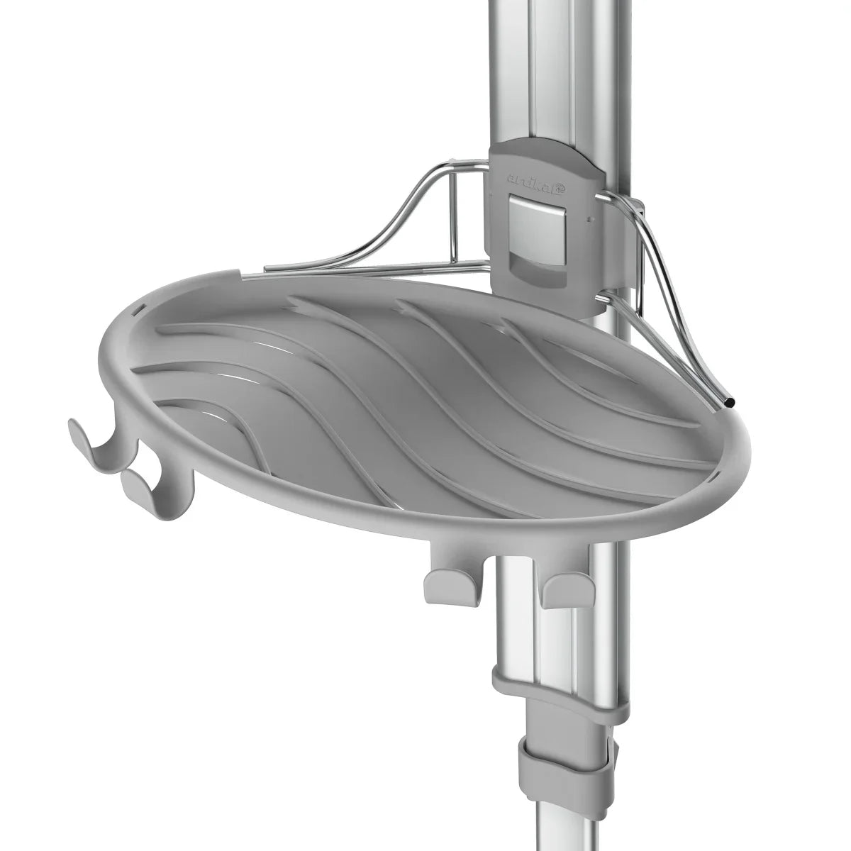 Artika Azzuro Standing Shower Caddy Light Gray