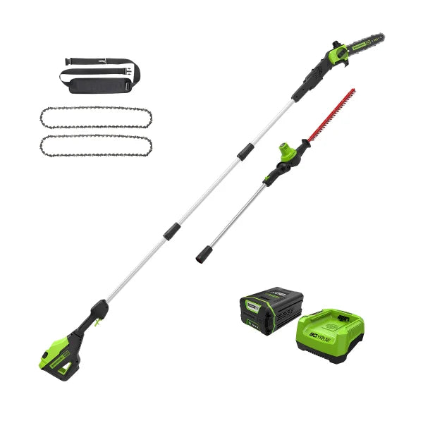 Greenworks 80V Gen 2 Polesaw/Pole Hedge Combo Kit