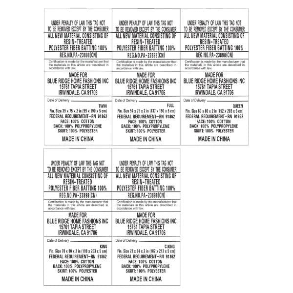 Hotel Grand Polyester Filled 2” Mattress Topper