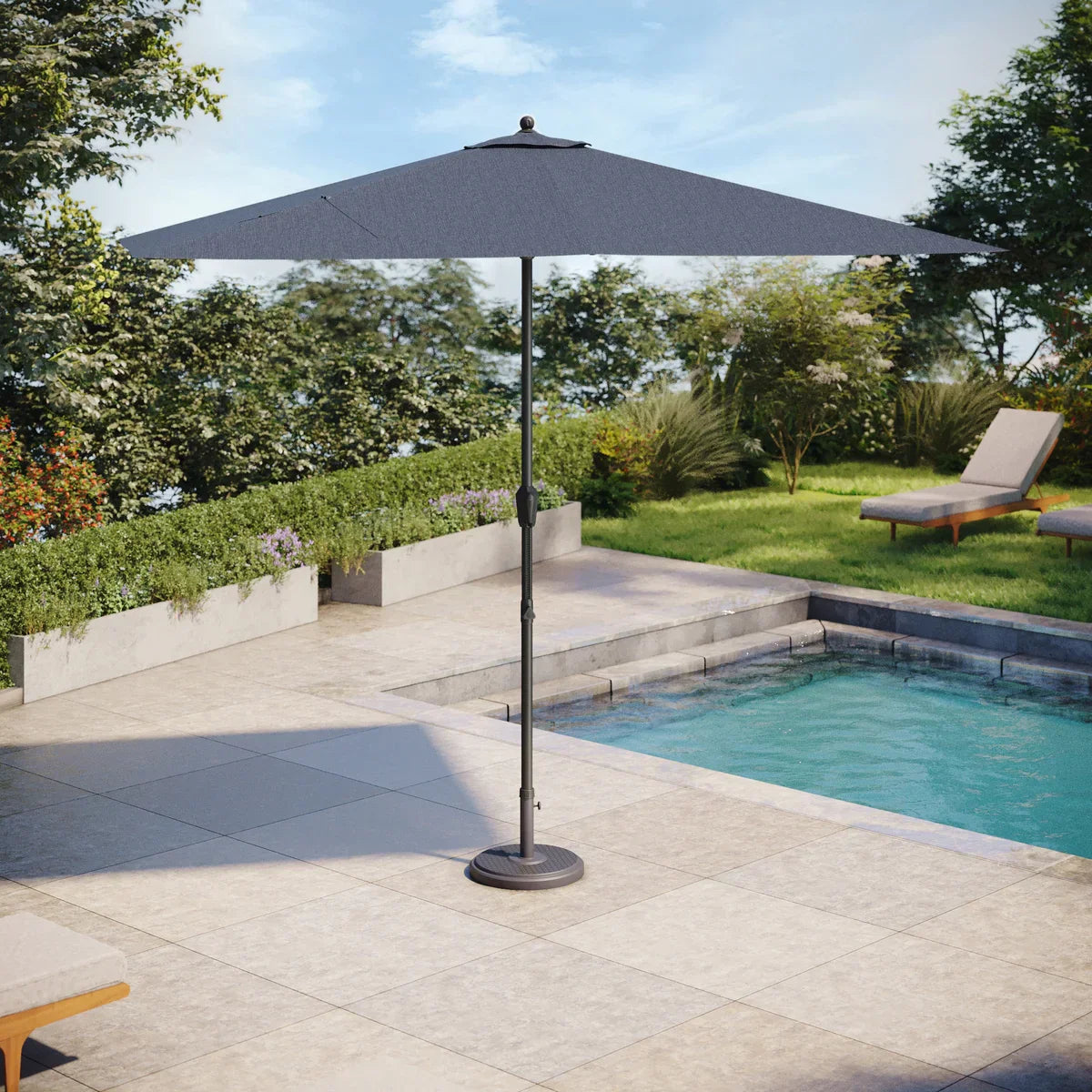 Seasons Sentry 8' x 11' Height Adjustable Market Umbrella