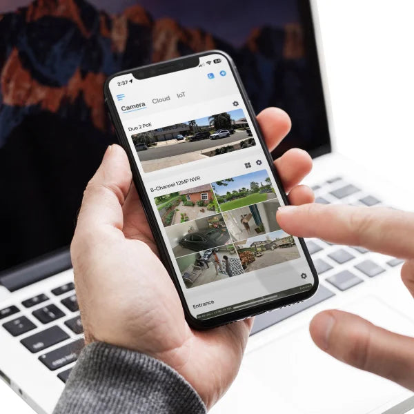 Reolink 8 Channel 4K+ 2TB NVR Security Camera System with 6 Bullet and 1 Panoramic Camera