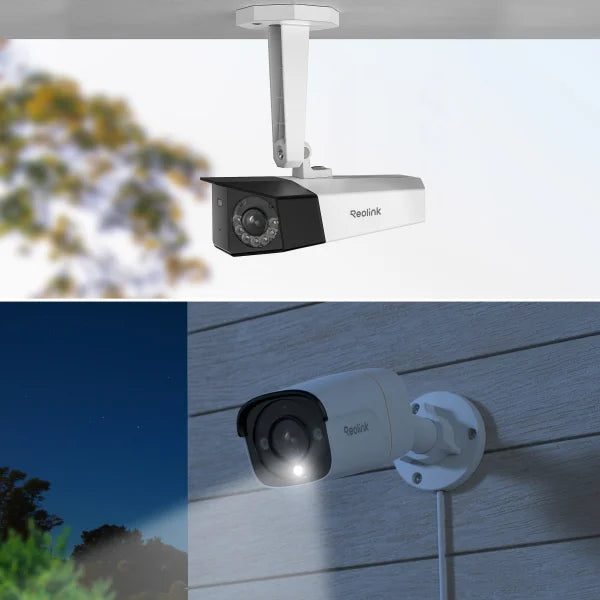 Reolink 8 Channel 4K+ 2TB NVR Security Camera System with 6 Bullet and 1 Panoramic Camera