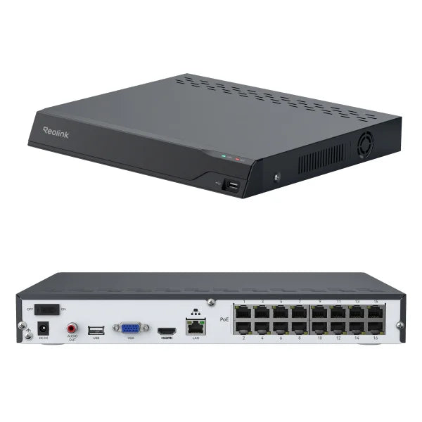 Reolink 16 Channel 12 Bullet Camera 4K+ Wired 4TB NVR Security Camera System