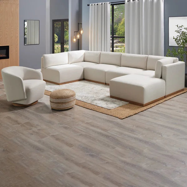 Henredon Murphy Swivel Boucle Chair