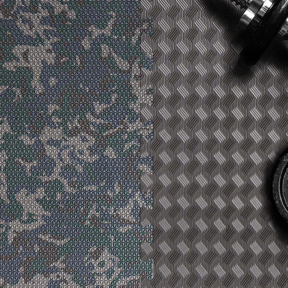 Norsk Dual Density Reversible Gym Flooring, 48 sq ft., 24 in. x 24 in. Foam Mats