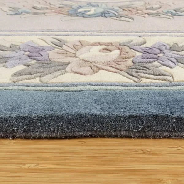 Pagoda Hand Knotted Rug Collection, Bordeaux Beige