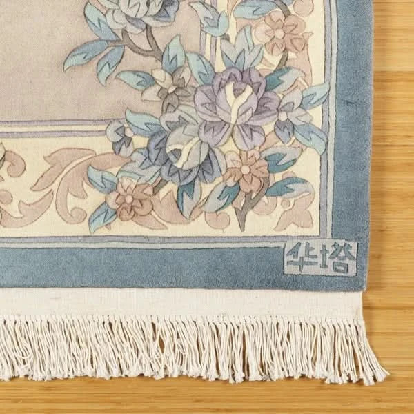 Pagoda Hand Knotted Rug Collection, Bordeaux Beige