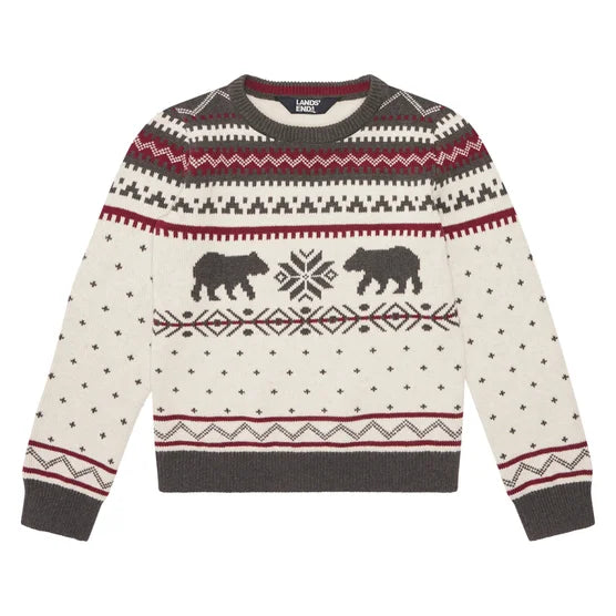 Lands' End Family Holiday Sweater